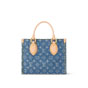 Louis Vuitton OnTheGo PM Monogram Denim in Blue M14633 - thumb-3