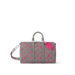 Louis Vuitton Keepall Bandouliere 35 Monogram in Grey Pink M15023