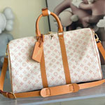 Louis Vuitton Keepall Bandouliere 45 Beige Bag M28238