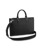 Louis Vuitton Slim Briefcase Taiga Leather in Black M30810