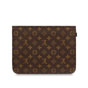 LV S Lock A4 Pouch Monogram Macassar Canvas in Brown M80560 - thumb-3