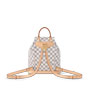 Louis Vuitton Montsouris PM Backpack Damier Azur Canvas in Beige N00120 - thumb-3