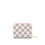 Louis Vuitton Zippy Coin Purse Padlock Damier Azur in Blue N60229 - thumb-3