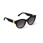 Louis Vuitton GO-14 Round Sunglasses in Black Z2378E