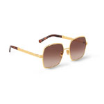 Louis Vuitton Aura Square Sunglasses in Brown Z2955U