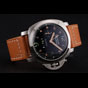 Panerai Radiomir Stainless Steel Bezel Orange Leather Bracelet PAM6499 - thumb-2