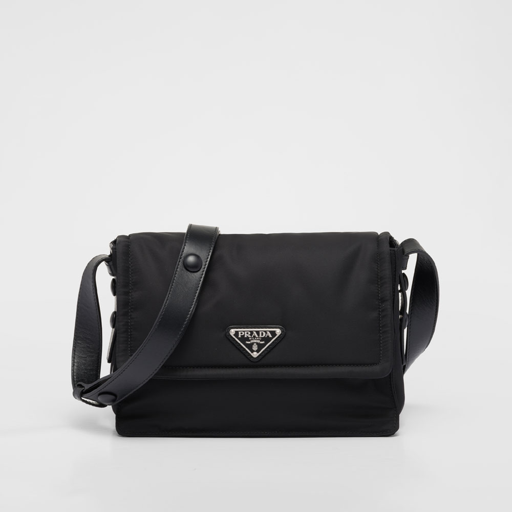 Prada Black Small Padded Re-nylon Shoulder Bag 1BD313 RDLN F0002
