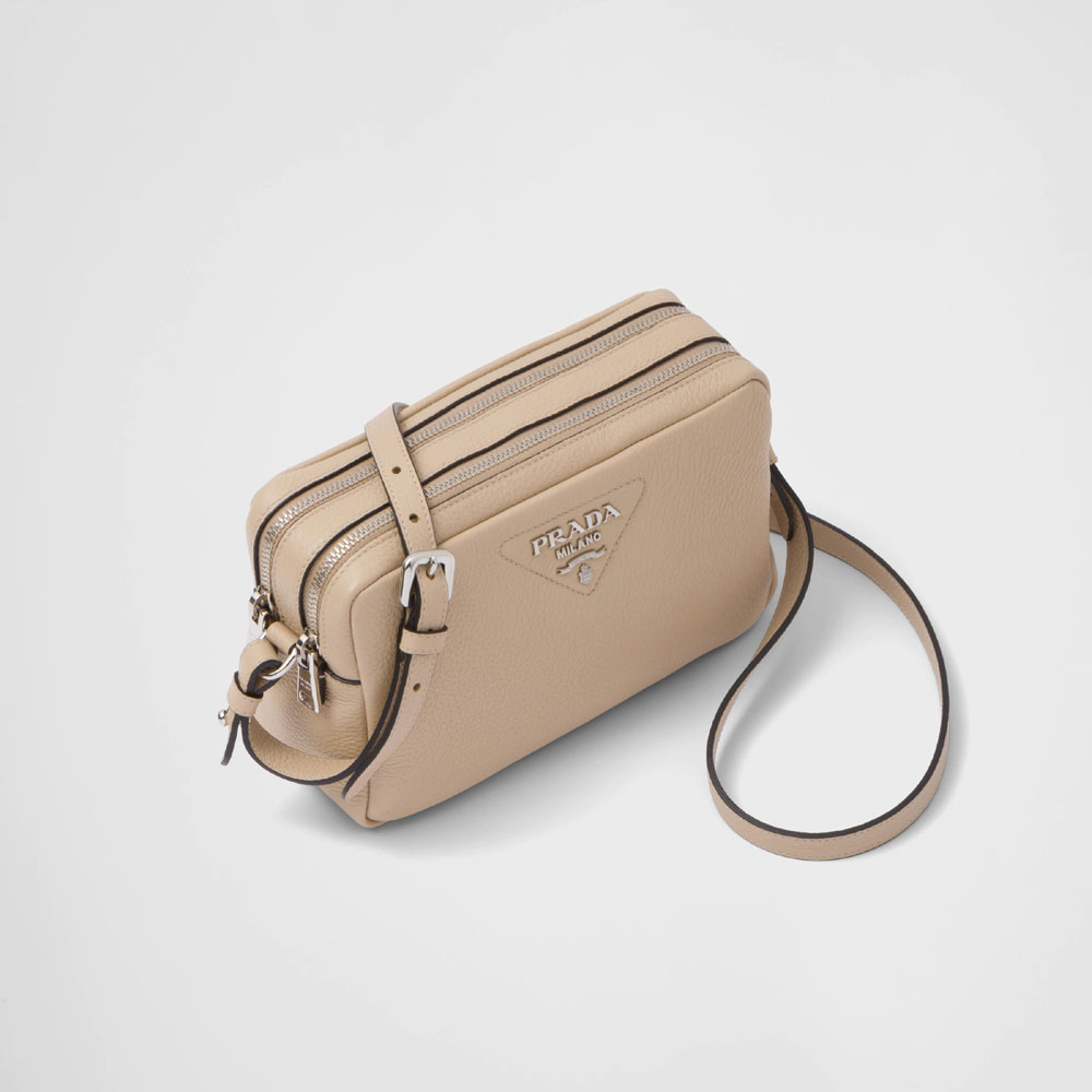 Prada Sand N Leather bag with shoulder strap 1BH082 2DKV F02YP - Photo-2