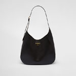 Prada Large Leather Shoulder Bag With Topstitching 1BC181 2AIX F0002
