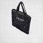 Prada Black Raffia tote bag 1BG393 2A2T F0002 - thumb-2