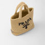 Prada Natural Small raffia tote bag 1BG422 2A2T F0018 - thumb-2