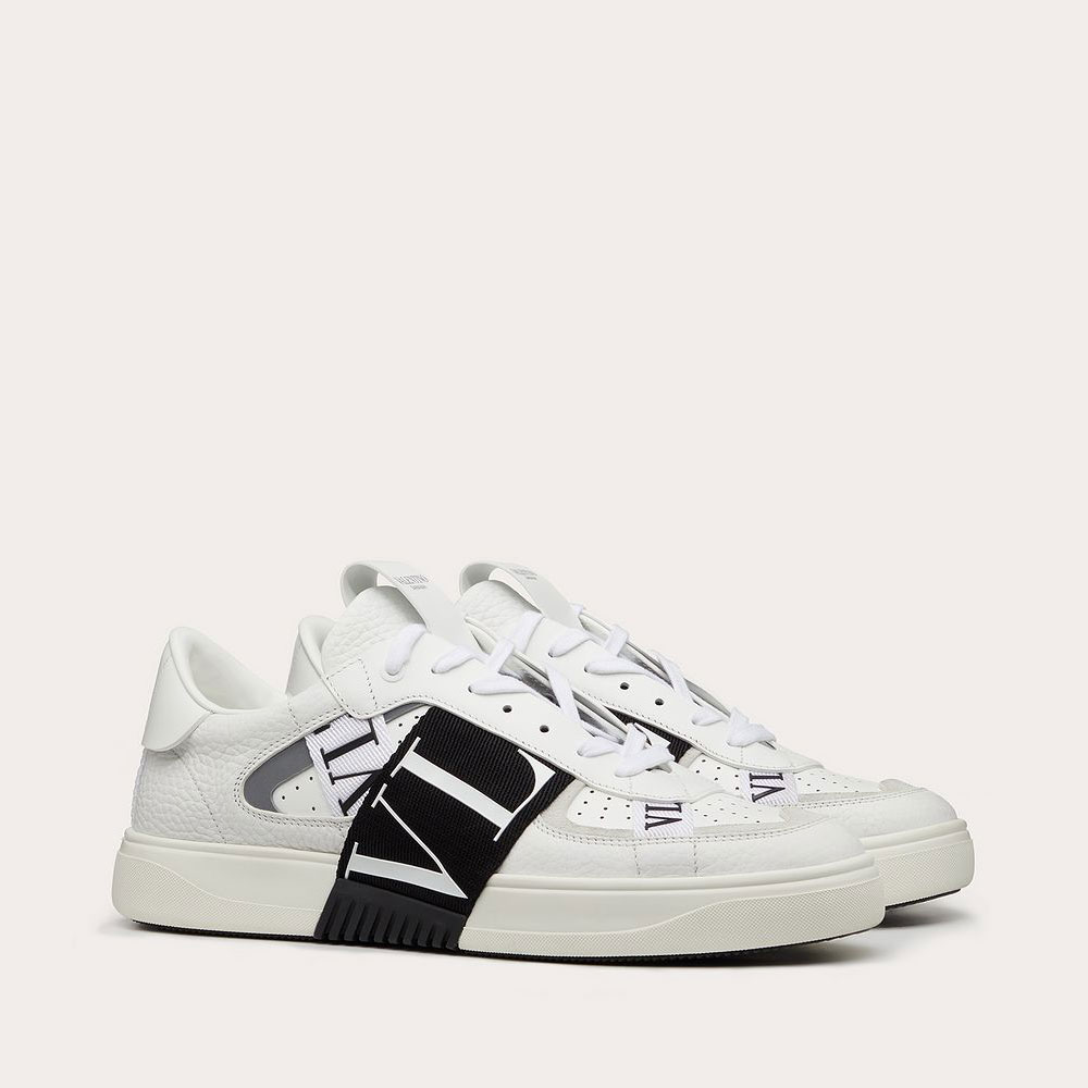 Valentino Garavani Low-Top Calfskin Vl7N Sneaker With Bands 2Y2S0C58WRQ24P - Photo-2