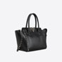 Valentino Garavani Rockstud Noir small double handle bag LW2B0540VB4 0NO - thumb-4