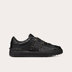 Valentino Rockstud Untitled Noir Calfskin Leather Sneaker VW2S0A01BXE0NO