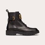 Valentino Vlogo Signature Calfskin Combat Boot ZW2S0Q03BEK0NO