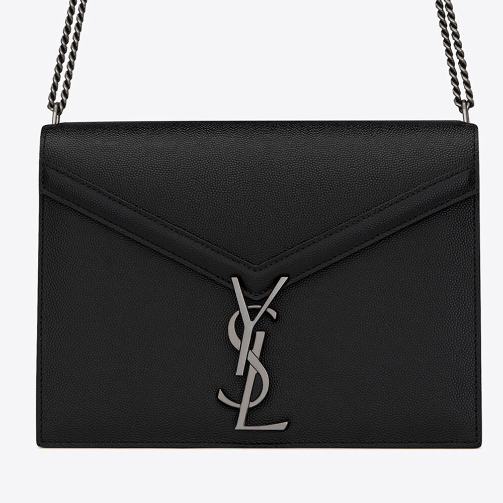 YSL Cassandra Monogram Clasp Bag In Grain De Poudre 532750 BOWNR 1048 - Photo-2