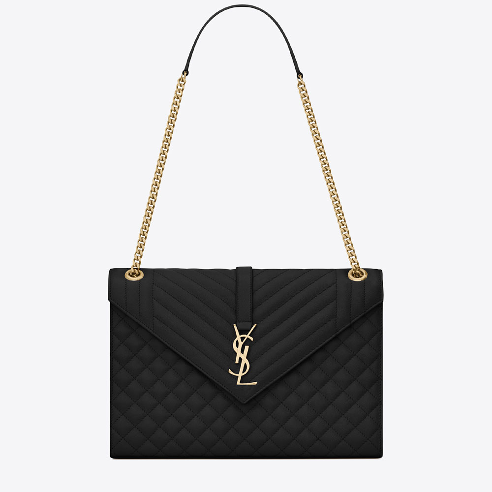 YSL Envelope Large Bag Mix Matelasse Embossed Leather 600166 BOW91 1000