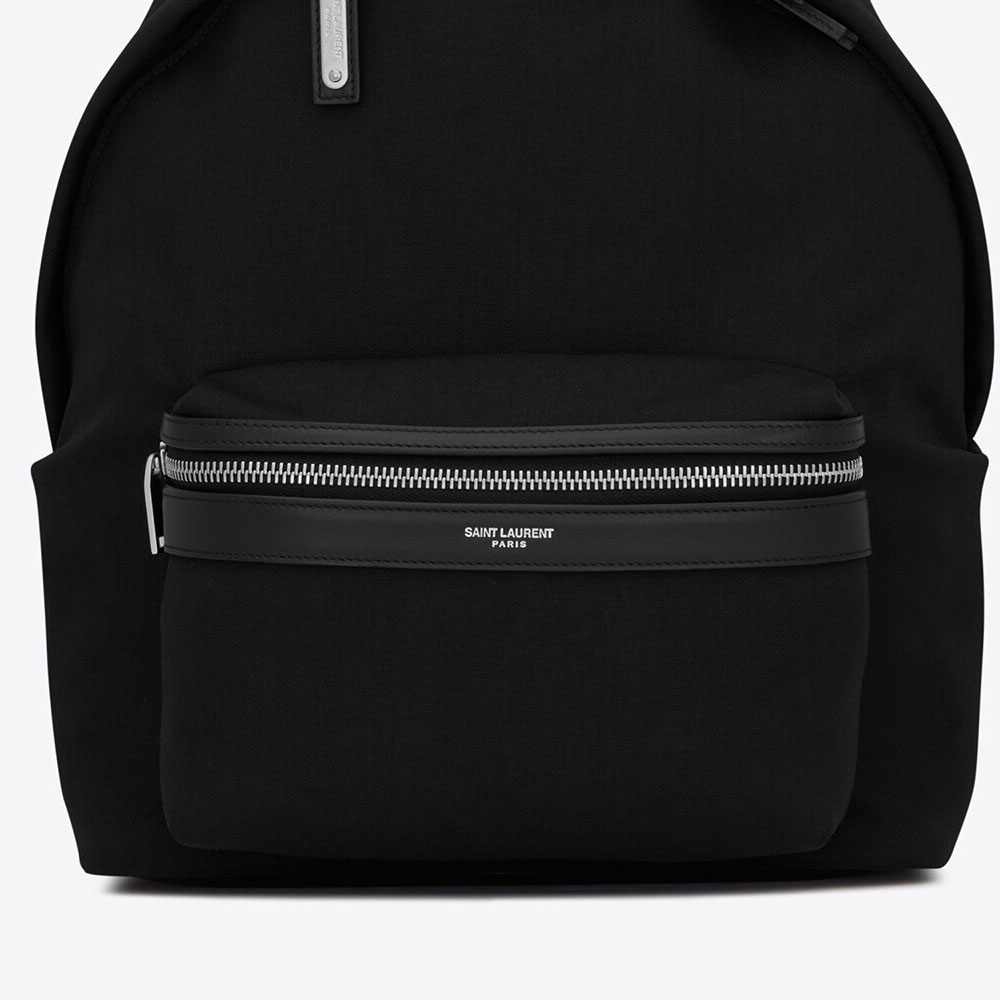 YSL City Mini Backpack In Canvas 650617 GR0VE 1000 - Photo-2