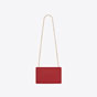 YSL Kate Medium Chain Bag In Grain De Poudre Leather 364021 BOW0J 6008 - thumb-3