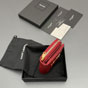 Saint Laurent YSL Logo V-Stitch Compact Zip Red 403723 BOW01 6946 - thumb-3