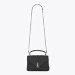 Saint Laurent Classic Medium College Bag In Black Diamond Matelasse Leather 45336002TF