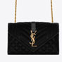 YSL Envelope Small Bag In Mix Matelasse Velvet 526286 GVO71 1000 - thumb-2