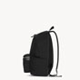 YSL City Backpack In Canvas Nylon And Leather In Black 534967 FAEYY 1000 - thumb-3