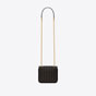 YSL Vicky Small In Grain De Poudre Embossed Leather 538439 1GF0J 1000 - thumb-2