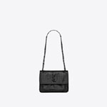 YSL NIKI Baby In Crocodile Embossed Leather 548943 1K00U 1000