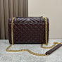 YSL Envelope Medium In Grain De Poudre Leather 600185 BOW97 6195 - thumb-2