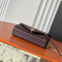 YSL Envelope Small In Grain De Poudre Leather 600195 BOW97 6195 - thumb-4