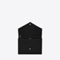 YSL Envelope Flap Pouch In Mix Matelasse Grain Poudre 651030 BOW91 1000 - thumb-3