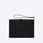 YSL Envelope Flap Pouch In Mix Matelasse Grain Poudre 651030 BOW91 1000 - thumb-4
