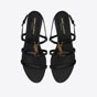 YSL Cassandra Sandals In Smooth Leather 652758 BDATT 1000 - thumb-2