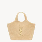 YSL Icare In Shearling In Beige 698651 AAFTG 2910