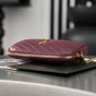 YSL Gaby Zipped Pouch In Quilted Lambskin 733667 1EL07 6195 - thumb-4