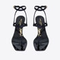 YSL Cassandra Sandals In Silk Satin 742458 9QNKK 4035 - thumb-2