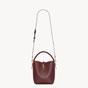 YSL Le 37 Small In Shiny Leather In Bordeaux 749036 2R20W 6195 - thumb-2