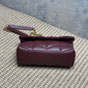 YSL Toy Puffer In Shiny Leather in Burgundy 759337 AAFFA 6593 - thumb-3