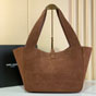 YSL Le 5 A 7 Bea In Suede in Brown 763435 008IW 2885 - thumb-2