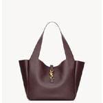 YSL Le 5 A 7 Bea In Grained Leather in Burgundy 763435 AAAUQ 6988