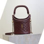 YSL Gaby Bucket Bag In Lambskin in Burgundy 763961 1EL07 6195 - thumb-2