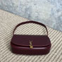 YSL Mini Voltaire In Box Saint Laurent in Burgundy 779642 0SX0W 6195 - thumb-3