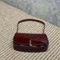 YSL Mini Voltaire In Patent Leather in Burgundy 779642 AAEX2 6290 - thumb-2