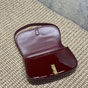 YSL Mini Voltaire In Patent Leather in Burgundy 779642 AAEX2 6290 - thumb-3