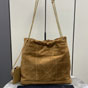 YSL Jamie Pochon In Suede in Brown 781666 1U8P7 2916 - thumb-2