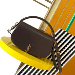 YSL Voltaire In Box Saint Laurent in Burgundy 787671 0SX0W 6988