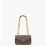 YSL Loulou Small In Matelasse Lambskin in Coffee 801437 AAEAX 1997