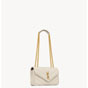 YSL Loulou Small In Matelasse Lambskin in White 801437 AAEAX 9207 - thumb-2