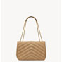 YSL Loulou Large In Matelasse Lambskin in Caramel 803541 AAEAX 2357 - thumb-4